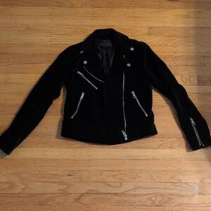 Rag & Bone Moto Velvet-like Jacket